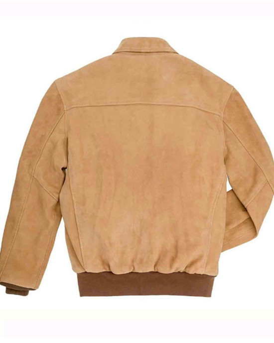 Men’s Gentleman Pilot A-2 Flight Brown Suede Jacket Men’s Gentleman Pilot A-2 Flight Brown Suede Jacket