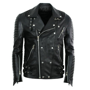 Men’s Godspeed Motorcycle Padded Leather Jacket
