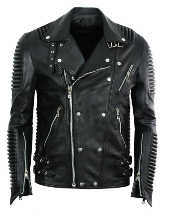 Men’s Godspeed Motorcycle Padded Leather Jacket