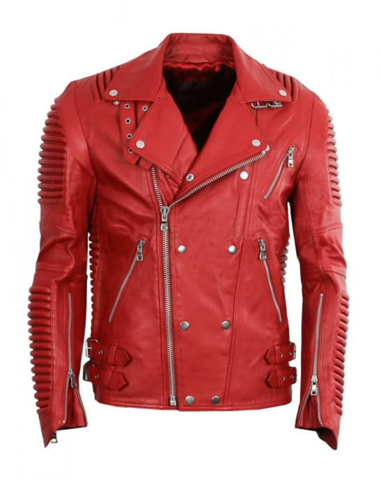 Men’s Godspeed Motorcycle Padded Leather Jacket