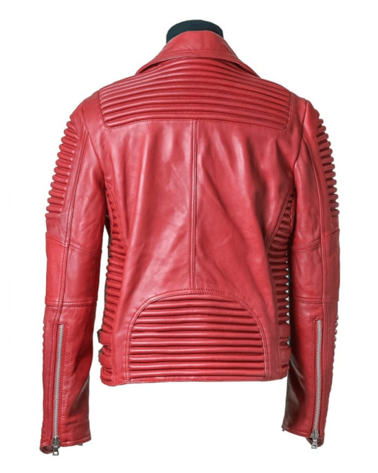 Men’s Godspeed Motorcycle Padded Leather Jacket