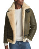 Men’s Hardy A21 Flight Aviator Brown Shearling Leather Jacket