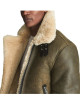 Men’s Hardy A21 Flight Aviator Brown Shearling Leather Jacket