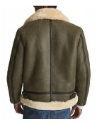 Men’s Hardy A21 Flight Aviator Brown Shearling Leather Jacket