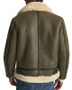 Men’s Hardy A21 Flight Aviator Brown Shearling Leather Jacket