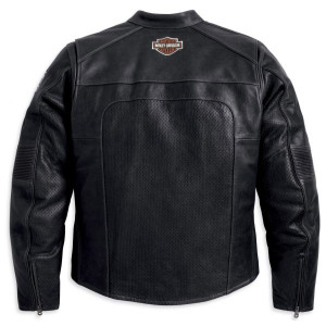 Men’s Harley Davidson Perforated Black Jacket