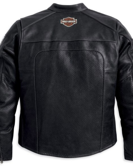 Men’s Harley Davidson Perforated Black Jacket Men’s Harley Davidson Perforated Black Jacket