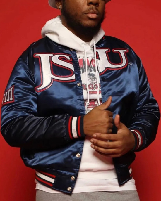 Men’s Jackson State University Satin Jacket Men’s Jackson State University Satin Jacket