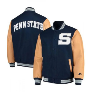 Men’s Nittany Lions Navy Blue Bomber Jacket