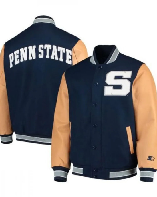 Men’s Nittany Lions Navy Blue Bomber Jacket Men’s Nittany Lions Navy Blue Bomber Jacket