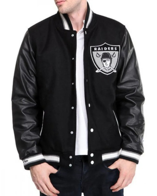 Men’s Oakland Raiders Varsity Jacket Men’s Oakland Raiders Varsity Jacket