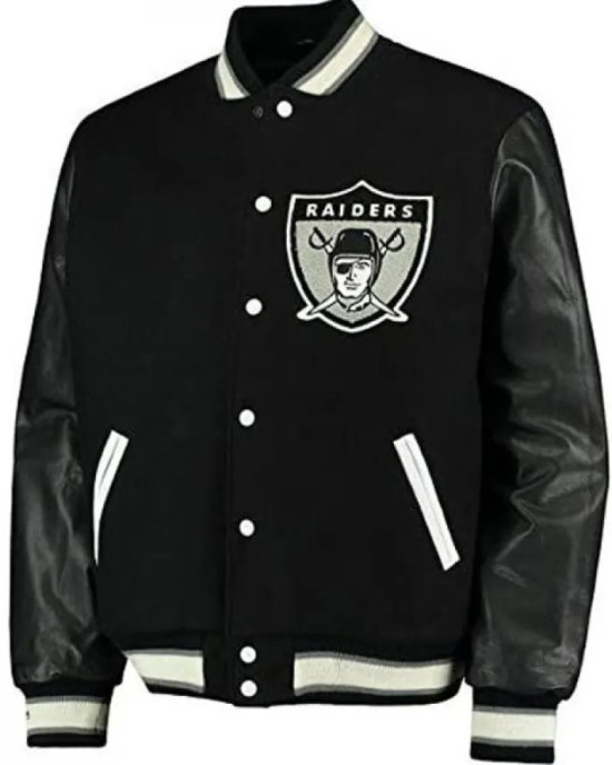 Men’s Oakland Raiders Varsity Jacket Men’s Oakland Raiders Varsity Jacket
