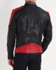 Men’s Red and Black New Fashion Biker Jacket