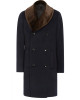 Men’s Reiss Brody Navy Blue Coat with Shawl Collar Men’s Reiss Brody Navy Blue Coat with Shawl Collar