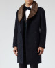 Men’s Reiss Brody Navy Blue Coat with Shawl Collar Men’s Reiss Brody Navy Blue Coat with Shawl Collar