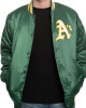 Men’s Starter Oakland A’s Green Satin Bomber Jacket Men’s Starter Oakland A’s Green Satin Bomber Jacket