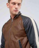 Men’s Truly Striped Bomber Leather Jacket Men’s Truly Striped Bomber Leather Jacket