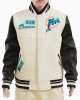 Miami Dolphins Retro Classic Rib Wool Varsity Jacket Miami Dolphins Retro Classic Rib Wool Varsity Jacket