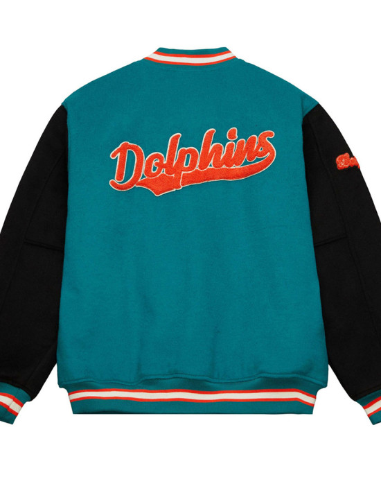 Miami Dolphins Team Legacy Varsity Jacket Miami Dolphins Team Legacy Varsity Jacket