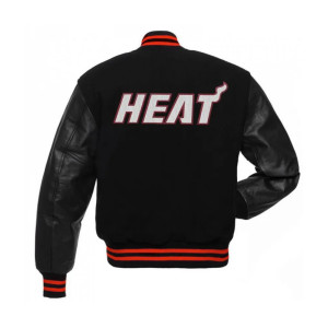 Miami Heat Black Varsity Jacket