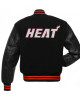Miami Heat Black Varsity Jacket Miami Heat Black Varsity Jacket