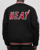 Miami Heat Hardwood Classics Black Varsity Wool Jacket Miami Heat Hardwood Classics Black Varsity Wool Jacket