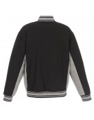 Miami Marlins Accent Varsity Black Wool Jacket