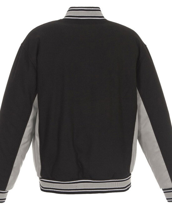 Miami Marlins Accent Varsity Black Wool Jacket Miami Marlins Accent Varsity Black Wool Jacket