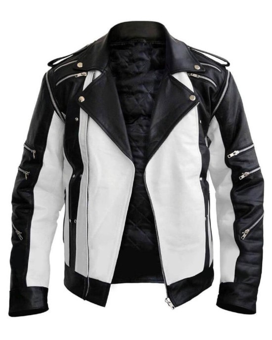 Michael Jackson’s Black & White Leather Jacket Michael Jackson’s Black & White Leather Jacket