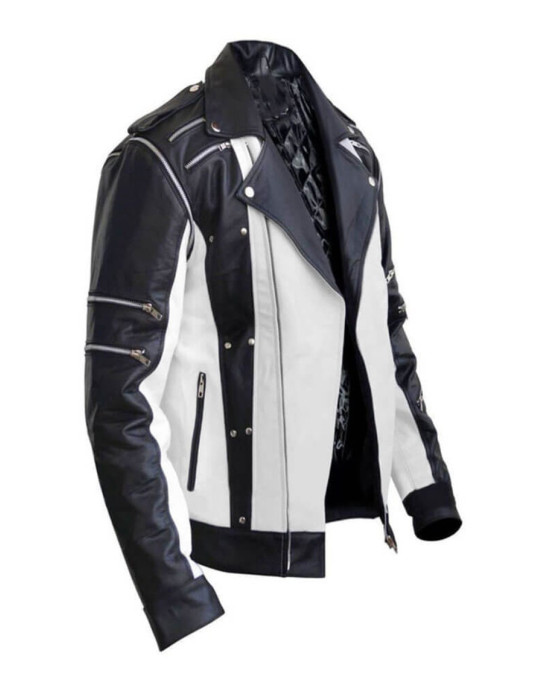 Michael Jackson’s Black & White Leather Jacket Michael Jackson’s Black & White Leather Jacket