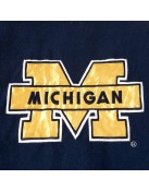 Michigan Wolverines Navy and Yellow Varsity Wool Jacket