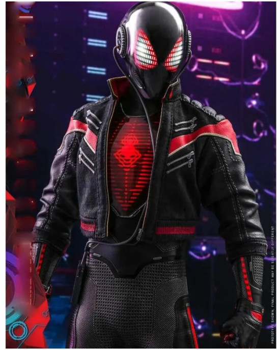Miles Morales Spider-Man Biker Leather Jacket Miles Morales Spider-Man Biker Leather Jacket