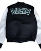 Milwaukee Bucks Black Letterman Jacket Milwaukee Bucks Black Letterman Jacket