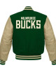 Milwaukee Bucks Green Wool Varsity Jacket
