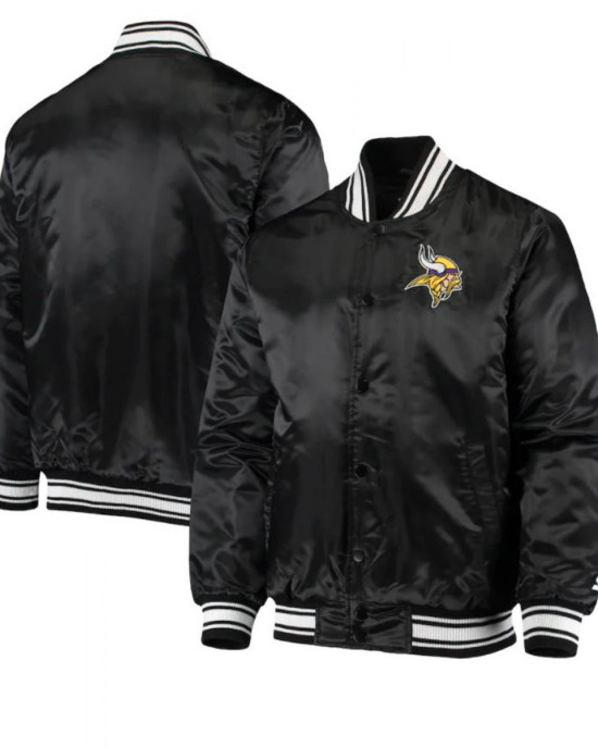 Minnesota Vikings Starter Black Jacket Minnesota Vikings Starter Black Jacket