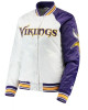 Minnesota Vikings Starter Satin White and Purple Jacket Minnesota Vikings Starter Satin White and Purple Jacket