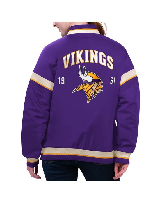 Minnesota Vikings Tournament Purple Varsity Jacket
