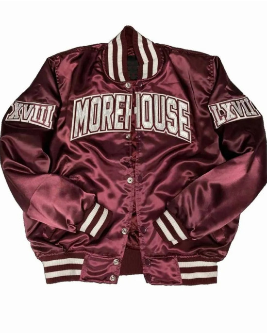 Morehouse College Maroon Bomber Jacket
