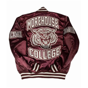 Morehouse College Maroon Bomber Jacket