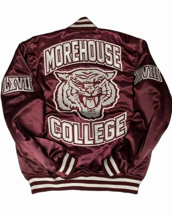 Morehouse College Maroon Bomber Jacket