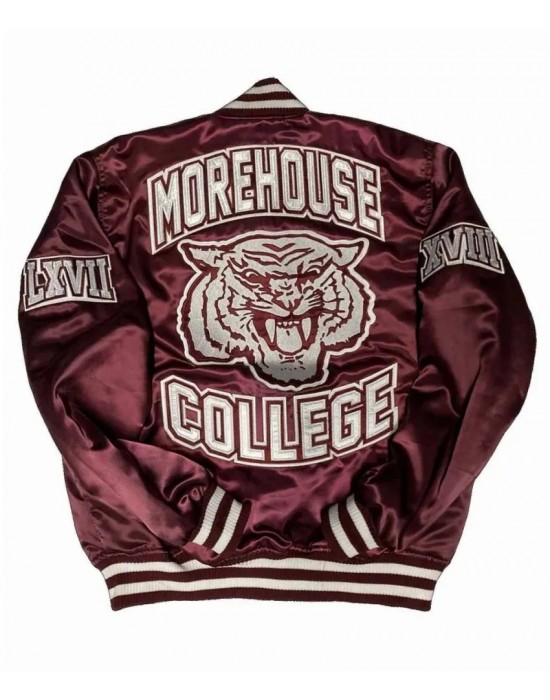 Morehouse College Maroon Bomber Jacket