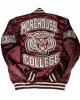 Morehouse College Maroon Bomber Jacket