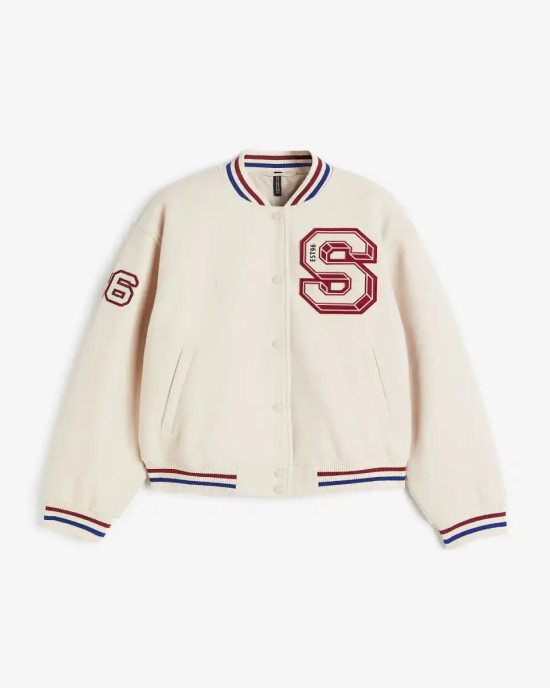 Motif-Detail Signature Varsity Jacket Motif-Detail Signature Varsity Jacket