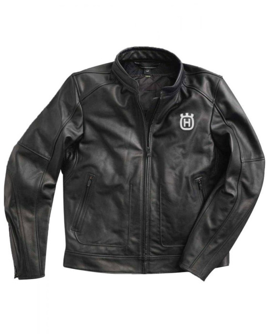 Motorcycle Husqvarna Black Leather Jacket Motorcycle Husqvarna Black Leather Jacket