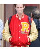 Moxie Mitchell Red and Off-White Letterman Jacket Moxie Mitchell Red and Off-White Letterman Jacket