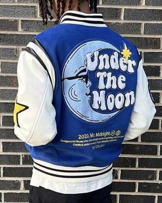 Mr. Midnight Under The Moon Varsity Jacket Mr. Midnight Under The Moon Varsity Jacket