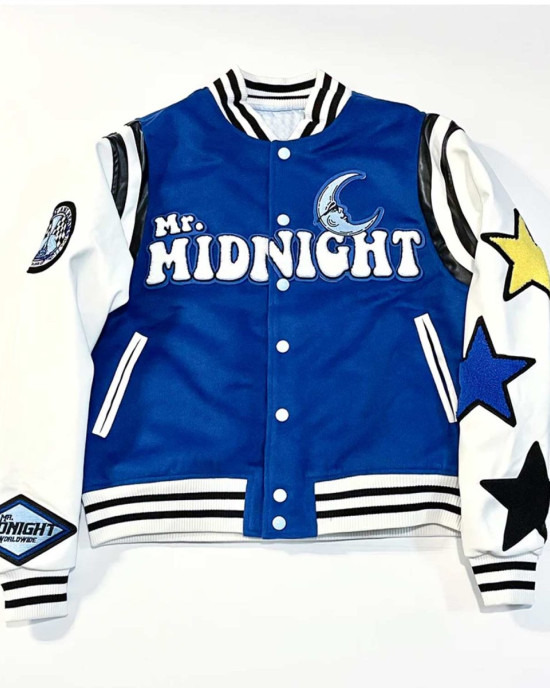 Mr. Midnight Under The Moon Varsity Jacket Mr. Midnight Under The Moon Varsity Jacket