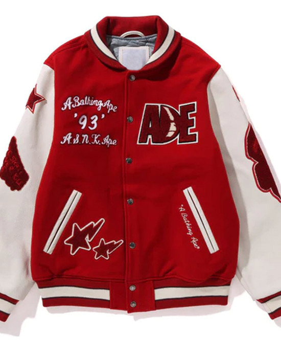 Multi Motif Bape Varsity Jacket Multi Motif Bape Varsity Jacket