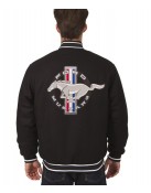 Mustang Varsity Wool Black Jacket