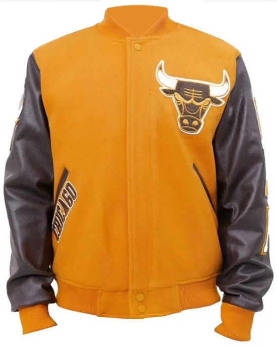 NBA Championship Chicago Bulls Logo Varsity Jacket